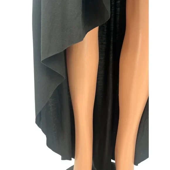 Vintage Y2K Urban Outfitters Black High-Low Maxi Skirt W/ Shorts Whimsygoth Boho - Picture 10 of 12
